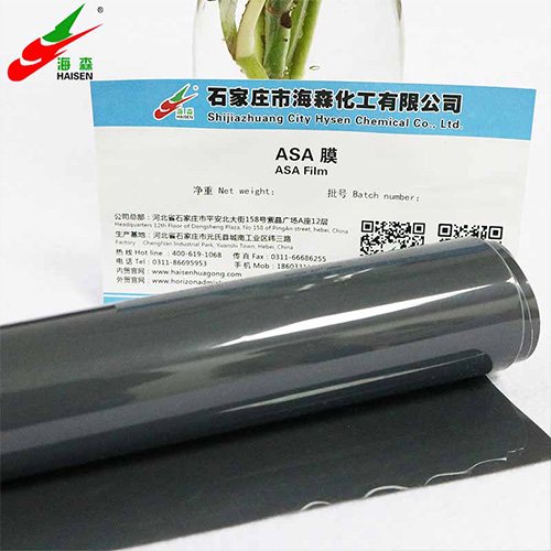 HEBEI HAISEN CHEMICAL TECHNOLOGY CO.,LTD engage in the Acrylonitrile Styrene Acrylate (ASA) plastic film business