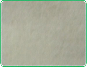 Fabric blending asbestos tile blanket