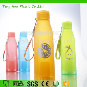 BPA free plastic fruit infuser water bottle sport fruit infuser bottle