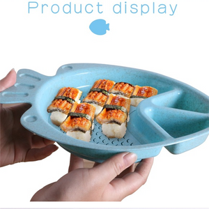 Factory Supply Promotional Fish Shape Dumplings Degradable Dinner Plate