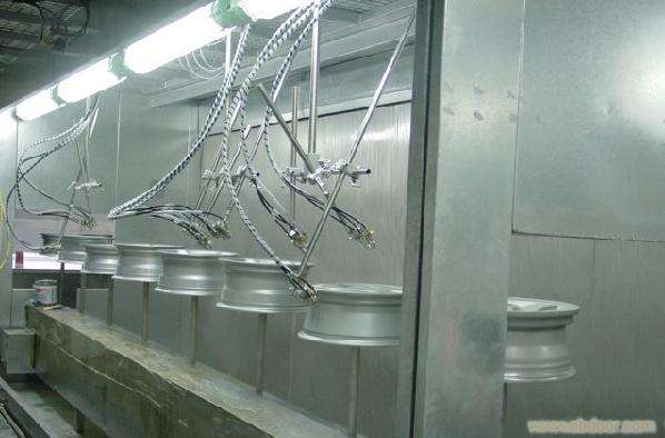 auto wheel hub powder spraying machine