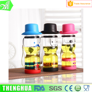 Hot Selling Kid Plastic Bottle With Hat Lid