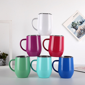Hot Sale Double Wall Stainless Steel Coffee Mug Handle Tumbler Cups