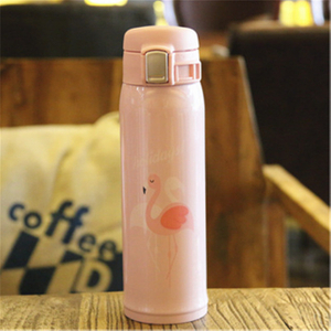Fashion Pink Lid BPA Free 750ml Stainless Steel Water Bottle