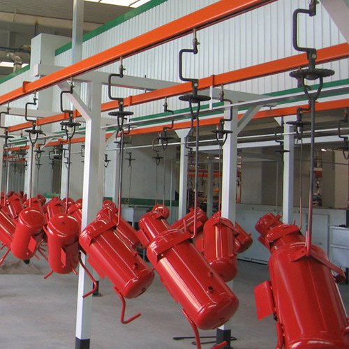 fire equipment powder coating line