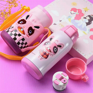 Stainless Steel Baby Bottle, Stainless Steel Water Bottle with Straw
