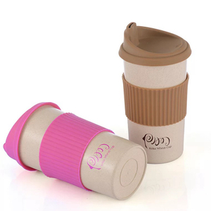 350-550ml Travel Mug Office Student Coffee Tea Water Bottle Cups Straw Wheat Plastlc Light Cup Portable Travel Water Bottles