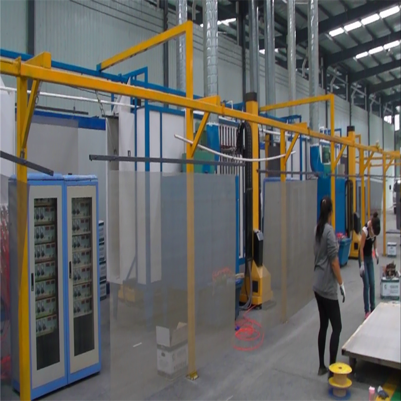 Vertical Wire Mesh Fence Powder Coating Machine 03