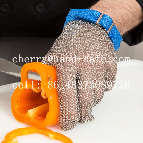 Food Processing Gloves--Made from stainless steel wire