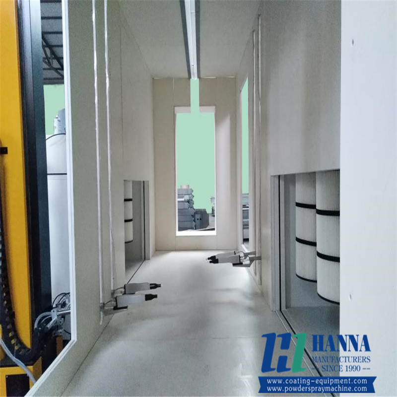 Powder coating booth