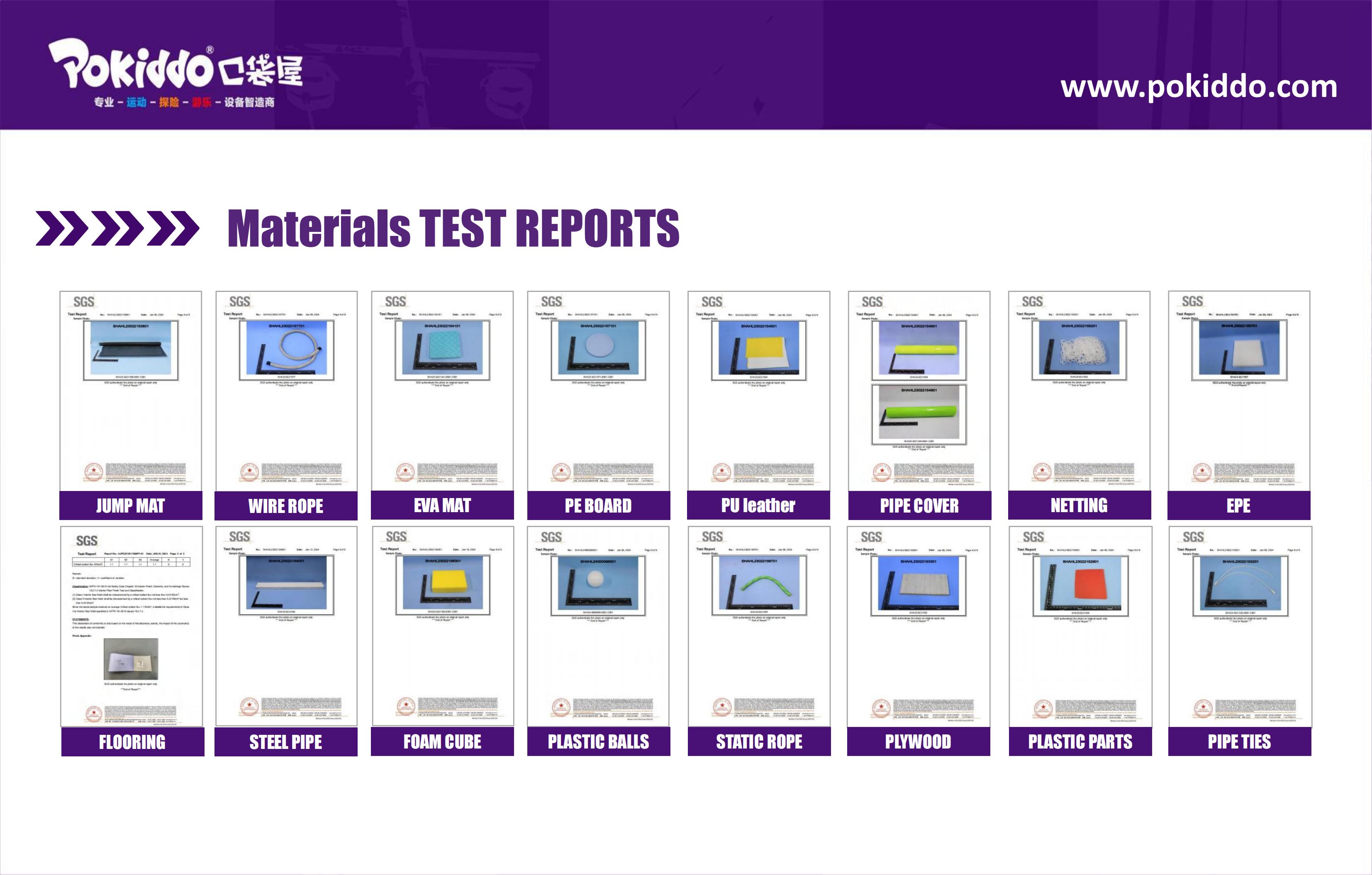 تقرير اختبار حديقة الترامبولين