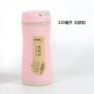 Wholesale Custom Wheat Straw Biodegradable Travel Water Bottle for Hiking