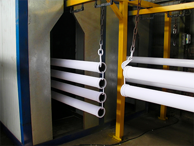 Steel Pipe Inner and Outside Powder Coating Line