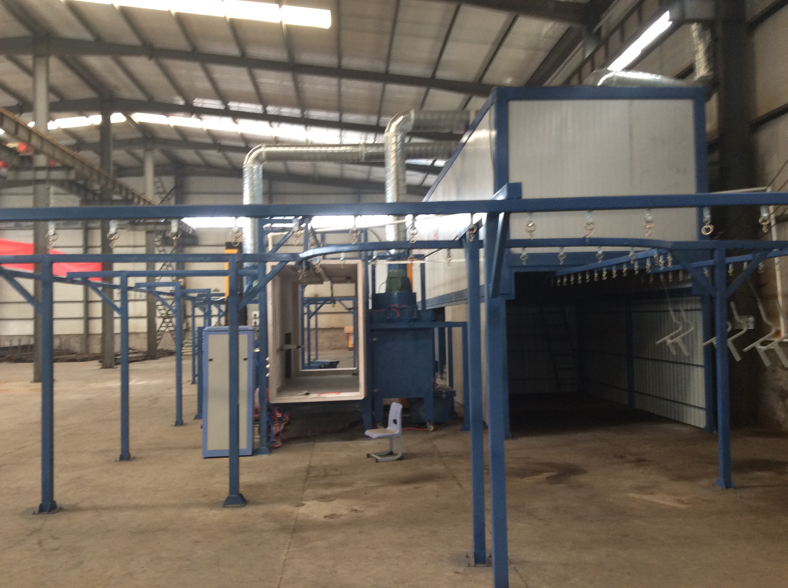 Curing heating system 