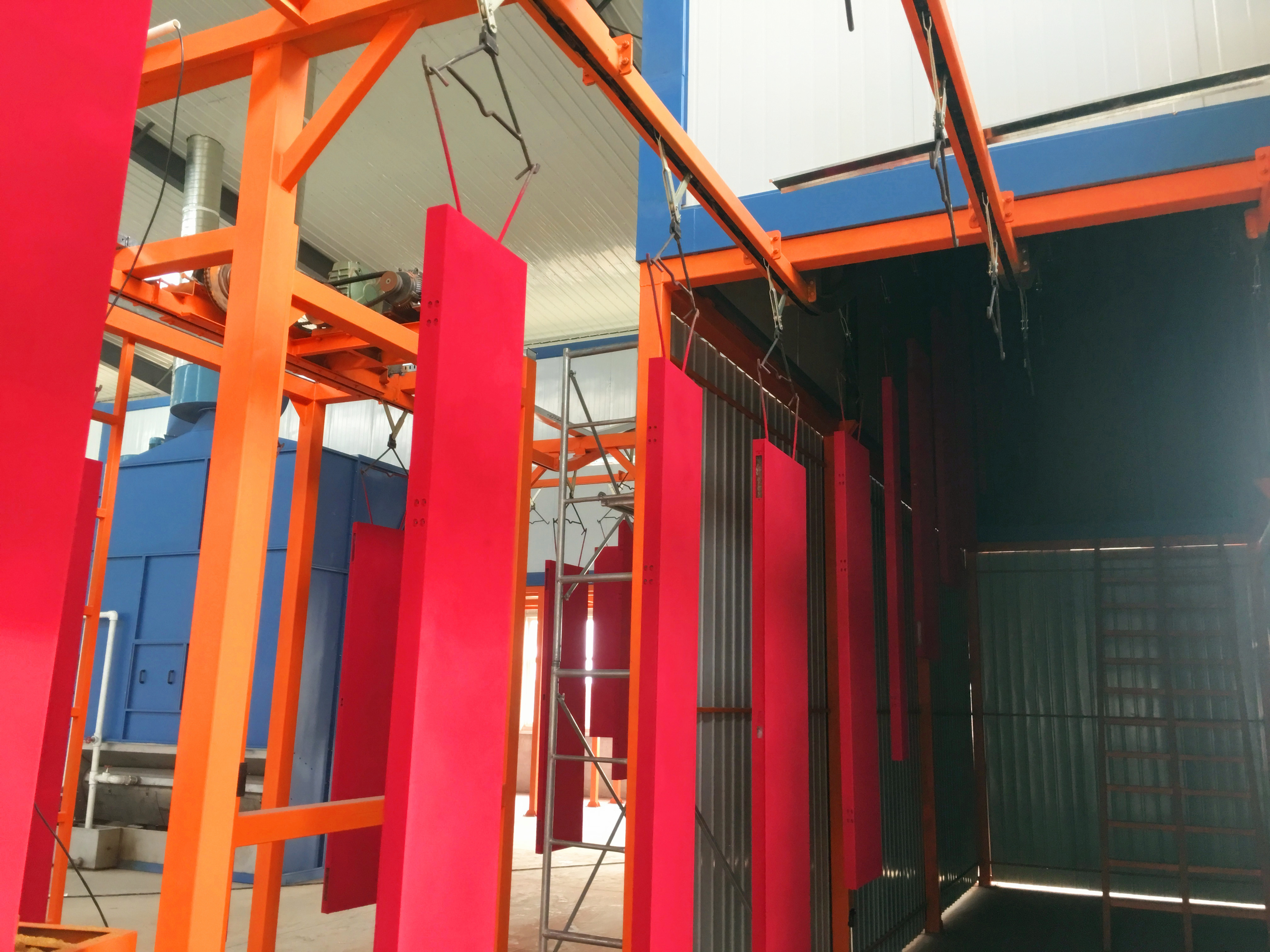 Curing heating system 