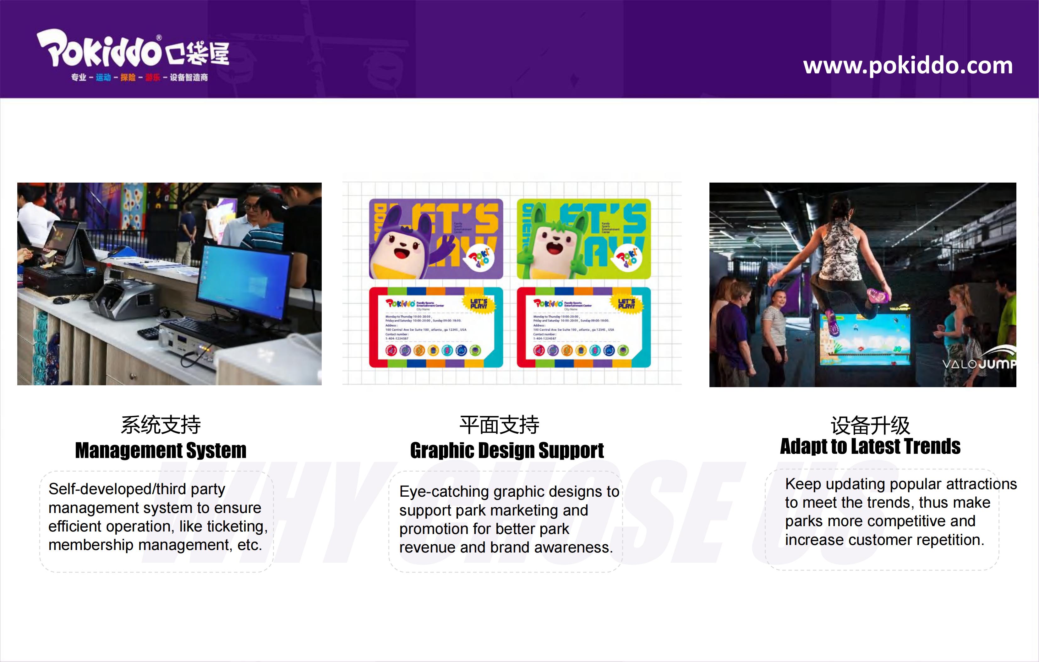 نظام إدارة حديقة الترامبولين