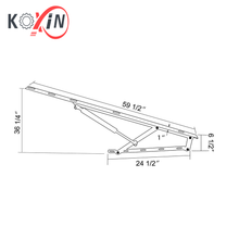 bed lift mechanism 1500mm white