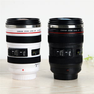 FDA Certification Free Sample Stainless Steel Coffee Mug, Camera Lens Coffee Mug