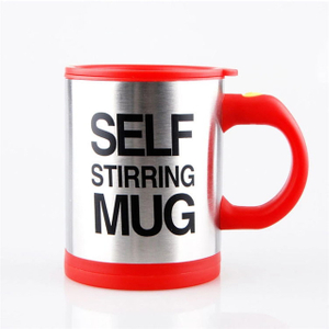 Double Insulated Self Stirring Mug Electric Lazy Automatic Mixing Stainless Steel Travel Coffee Mug