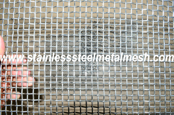 BWG10 (3.25mm Wire Dia.) Crimped Wire Mesh Aperture Size 15mm