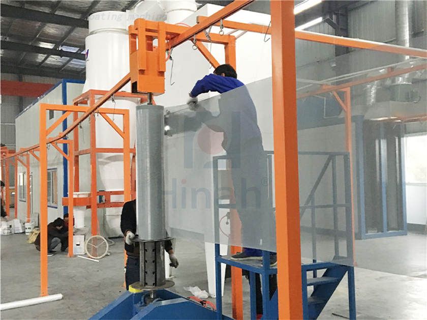 wire mesh powder coating line - (7)