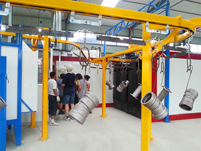 Steel Pipe Inner and Outside Powder Coating Line