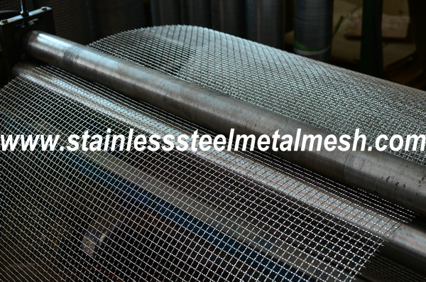 BWG12 (2.64mm Wire Dia.) Crimped Wire Mesh Aperture Size 20mm