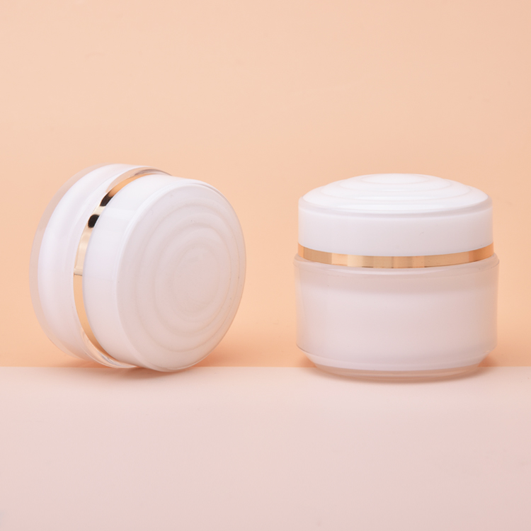 Acrylic Body Cream Jar Containers, Double Wall Cream Jar Cosmetic Empty