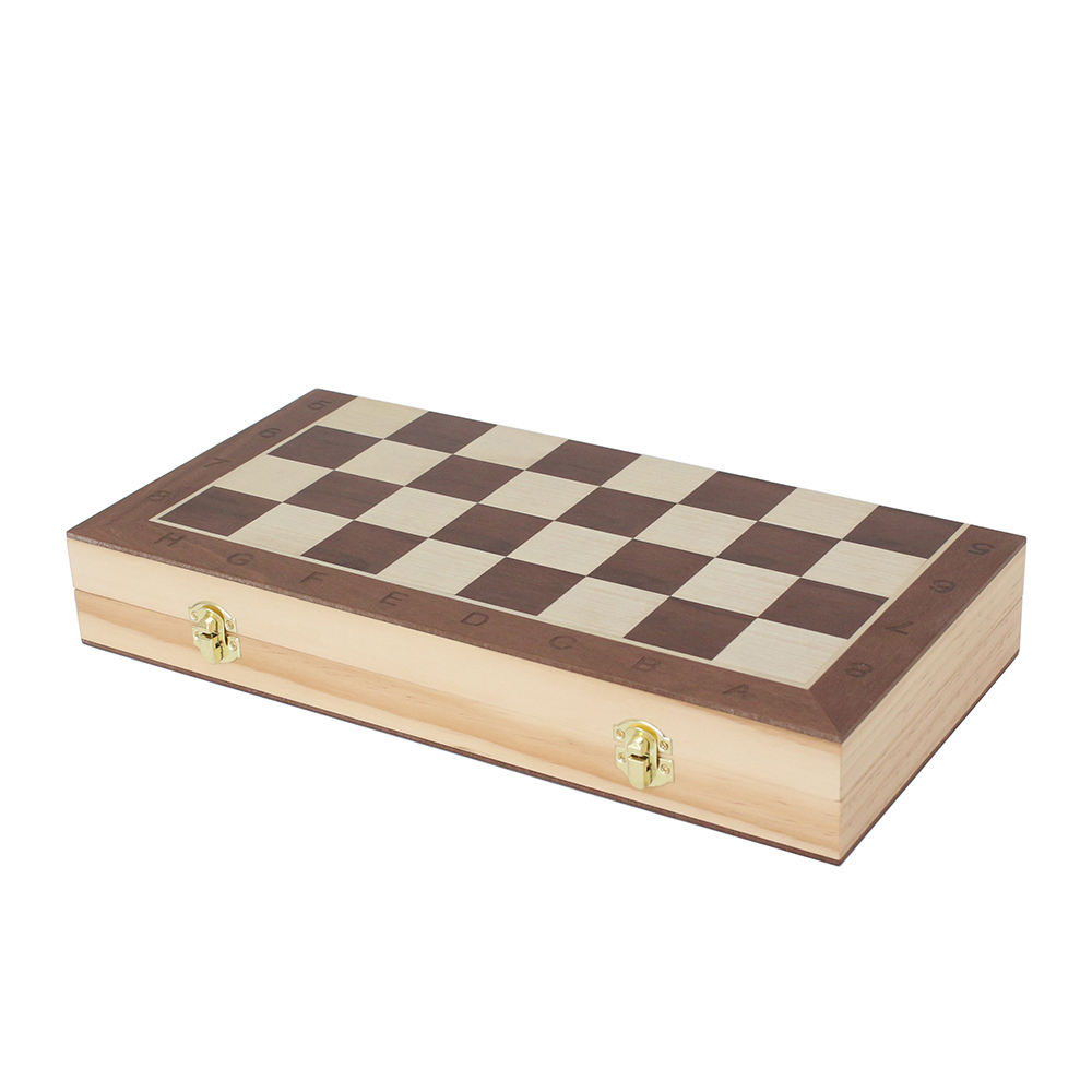 With Digital Clock Timer 15.5" Wooden Felted Chess Game Set Wooden Chess Board Interior Storage Chess Pieces Foldable Chessboard