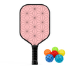 4balls Set Pickleball Paddle Racket Lightweight Pickle Balls Honeycomb Core Graphite Wholesale Pickleball Paddle