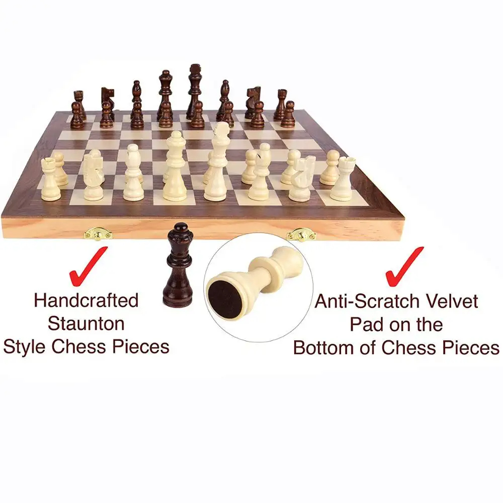 Good Quality Wooden Chess Game With Rope Wooden 2023 Agreat Multiplayer Magnet Chess Board Gam