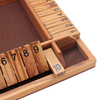 13.4Inches Shut The Box Game for 4 Players Family Dice Game with 10 Numbers Box Nautical Themed Large Wooden Game Board.