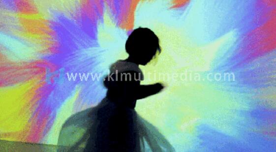 جدار الفن الرقمي لجسم الإنسان 