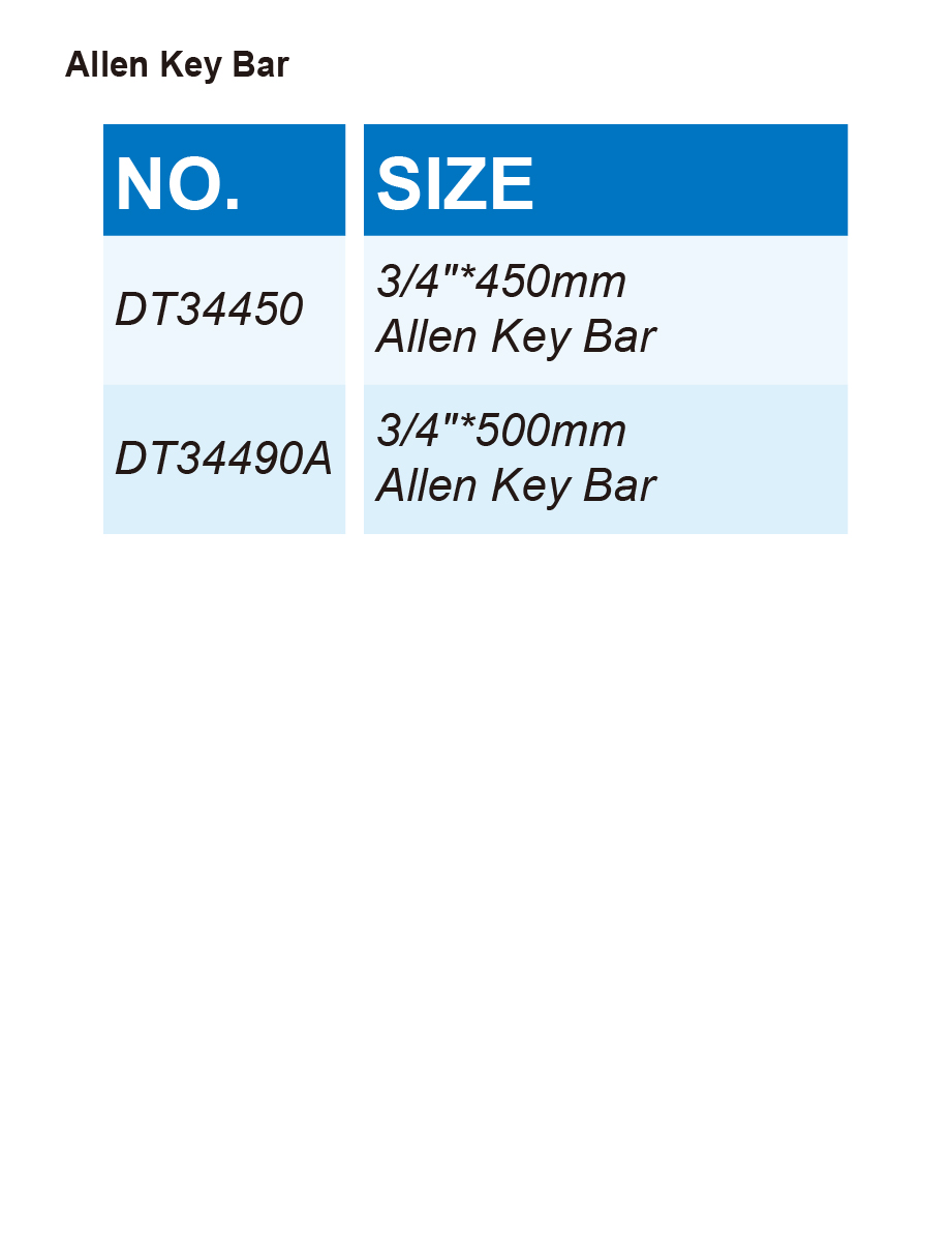 DT-AKB1 Allen Key Bar