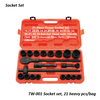 TW-001 Socket set, 21 heavy pcs/bag