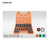 DT0708 1/2" Dr.18PCS Length Air Impact Sockets