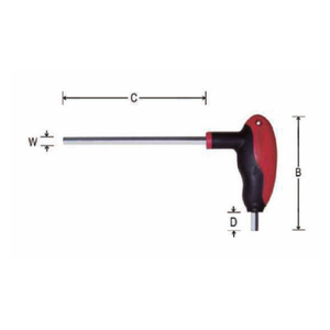 T-handle hex key set