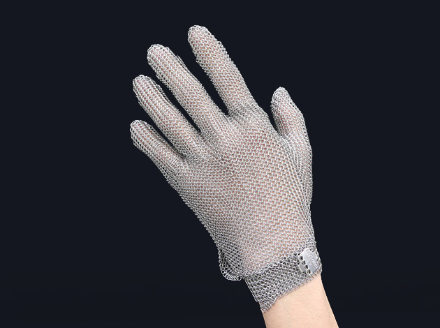 5201-Five Finger Wrist Ring Mesh Glove With Hook Strap