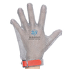 Rubber Strap Five Finger Ring Mesh Stainless Steel Chainmail Gloves 