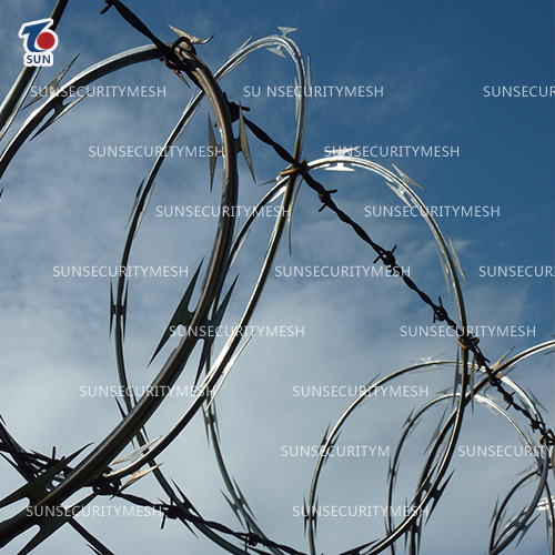 Stainless steel razor wire