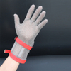 1101-Chainmail Glove Long Cuff With Textile Strap