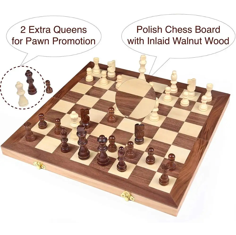 Good Quality Wooden Chess Game With Rope Wooden 2023 Agreat Multiplayer Magnet Chess Board Gam