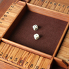 13.4Inches Shut The Box Game for 4 Players Family Dice Game with 10 Numbers Box Nautical Themed Large Wooden Game Board.