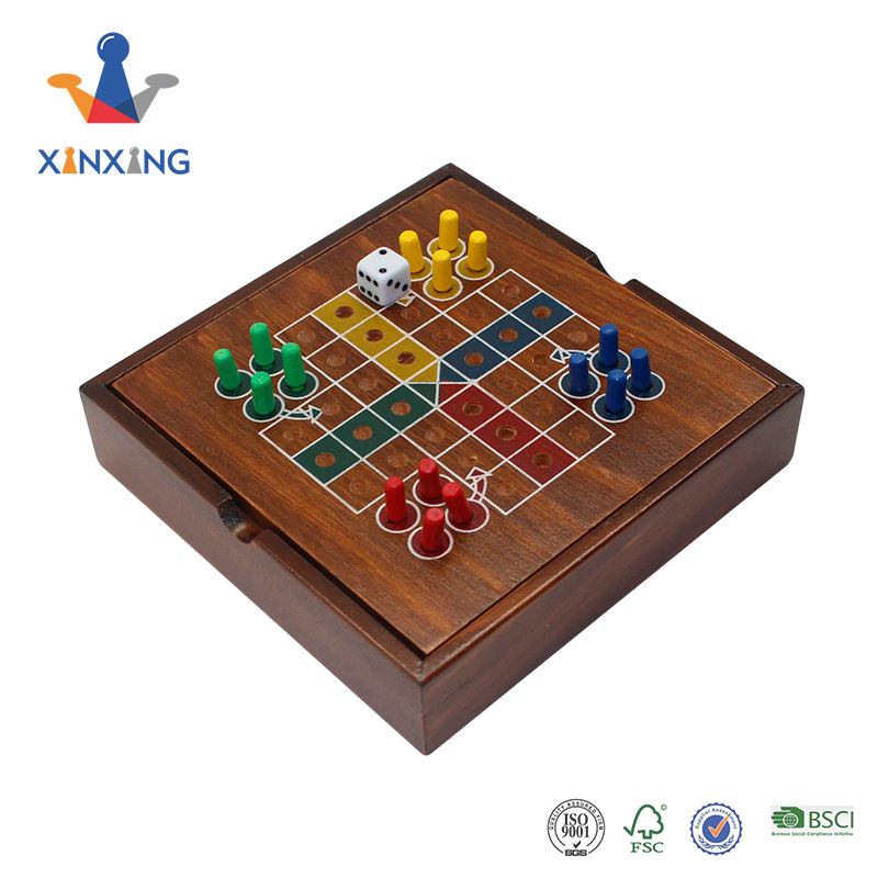 Wooden flying chess set for Kids Matching Memory Game Flying Chess Family Games.