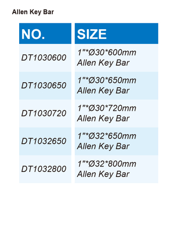 DT-AKB2 Allen Key Bar