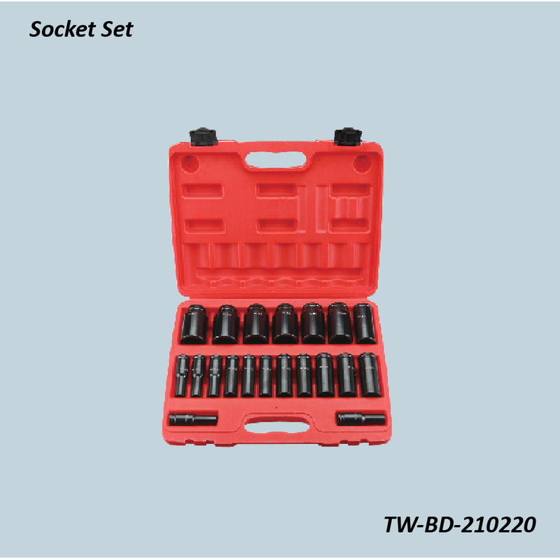 TW-BD-210220 1/2" Dr. 20pcs Air Impact Sockets(Material: CR-MO) 78mmmm