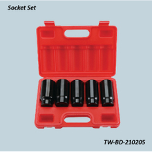 TW-BD-210205 1/2" Dr. 5pcs Air Impact Sockets(Material: CR-MO) 90mm