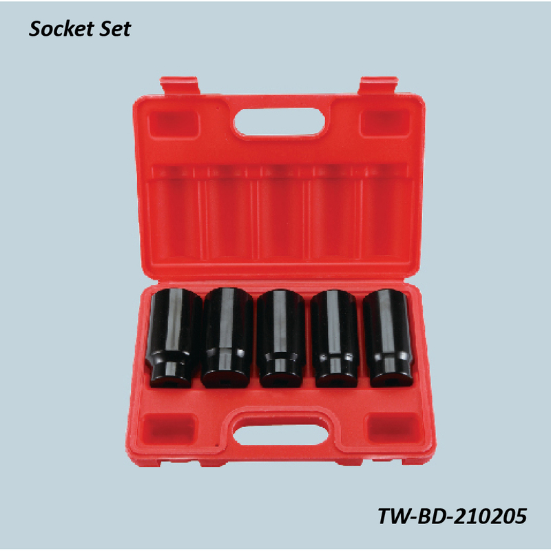 TW-BD-210205 1/2" Dr. 5pcs Air Impact Sockets(Material: CR-MO) 90mm