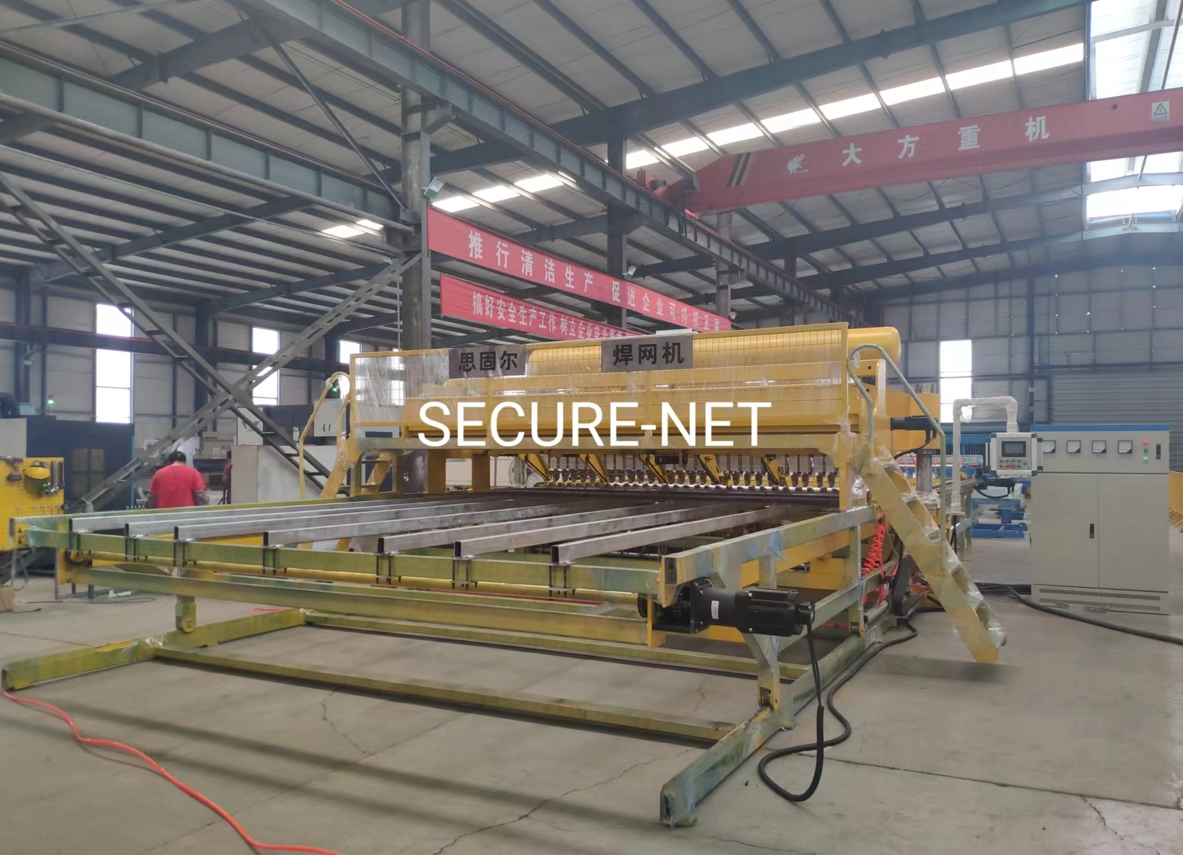 4m Pneumatic Reinforcing Mesh Welding Machine Line