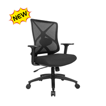KB-8962B-BK-879 New Design fitting waist office mesh chair